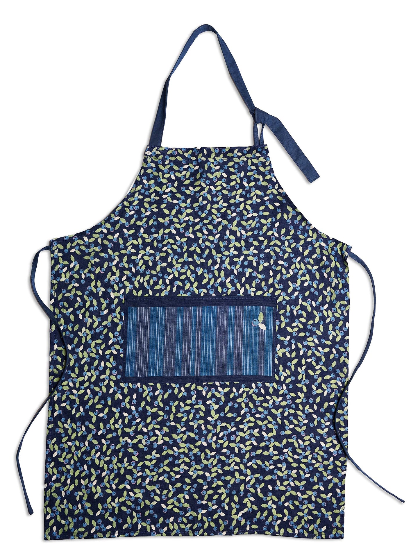 Be Wild sweet blueberry pattern 100% linen aprons in two sizes. Available in adult and child.