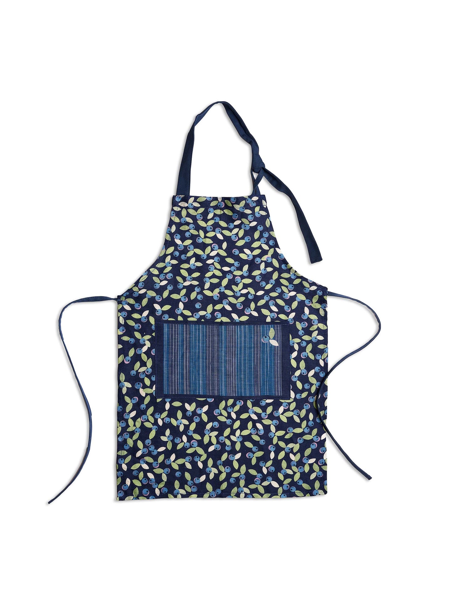 Be Wild sweet blueberry pattern 100% linen aprons in two sizes. Available in adult and child.