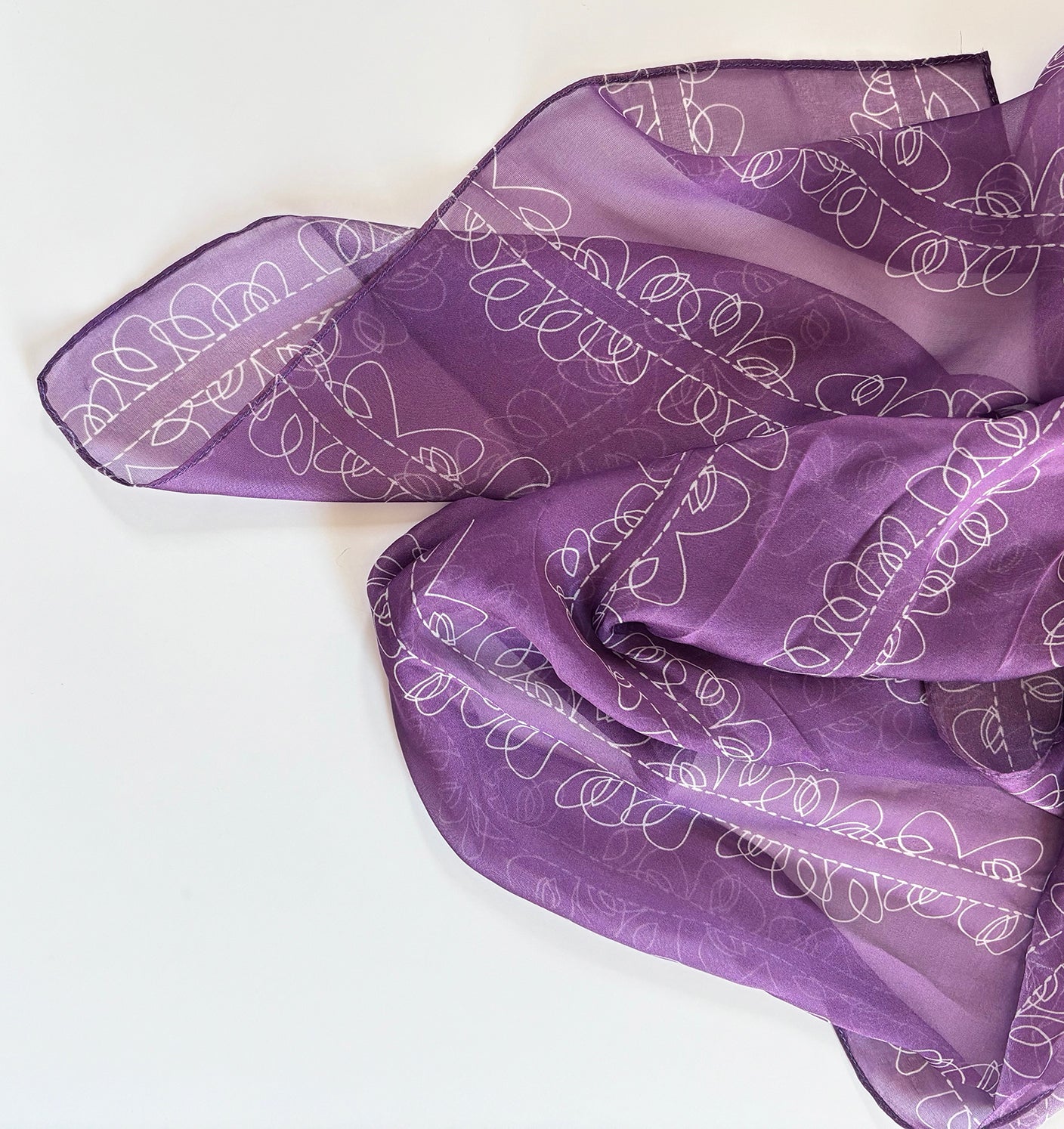 Silk Chiffon Scarves in 7 patterns