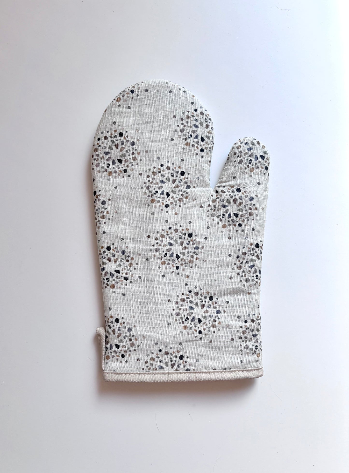 Rockspin 100% linen oven mitt the subtle beauty of nature